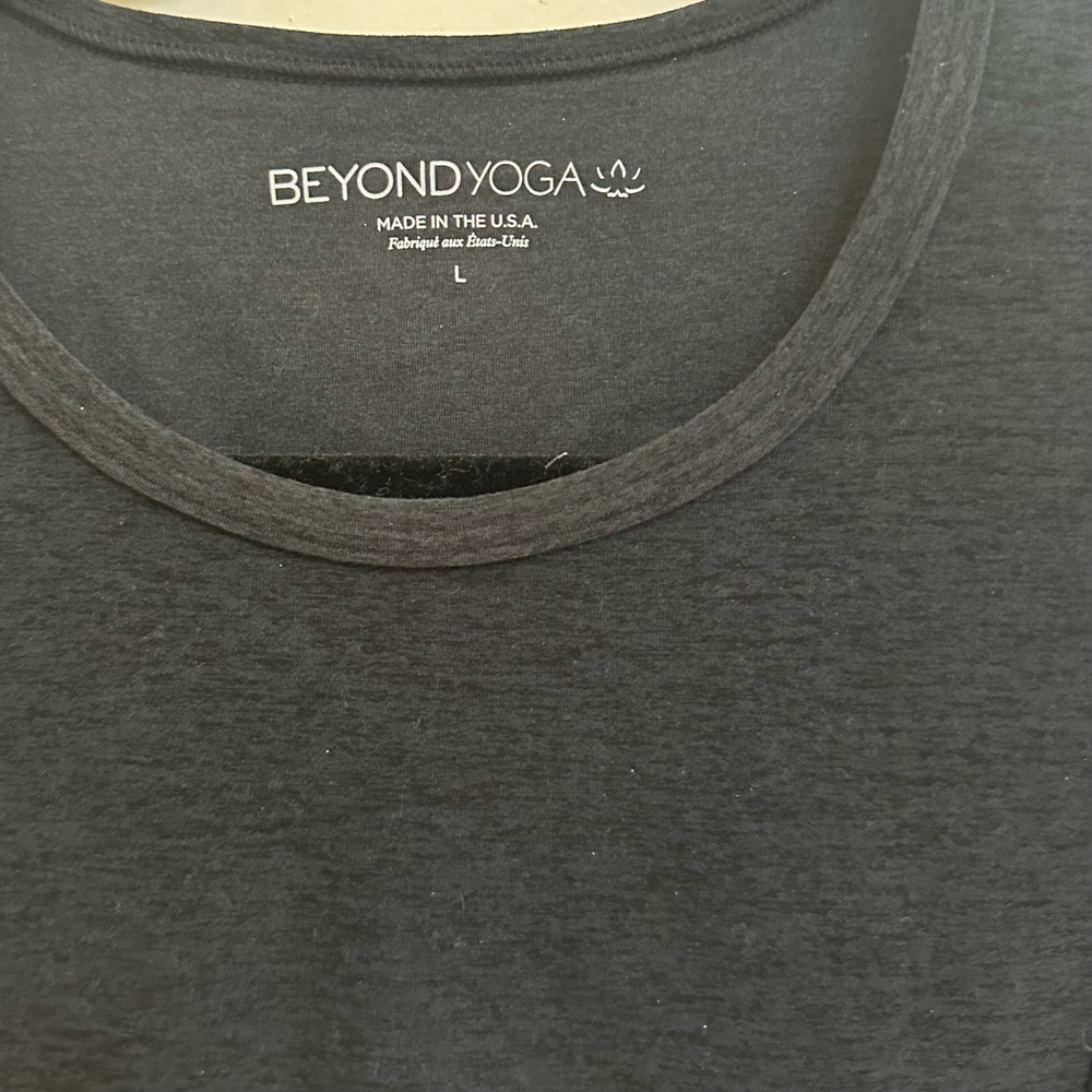 NWT! Beyond Yoga After Dark Space Dye Black Long Sleeve Mini Dress - Large - Picture 5 of 7